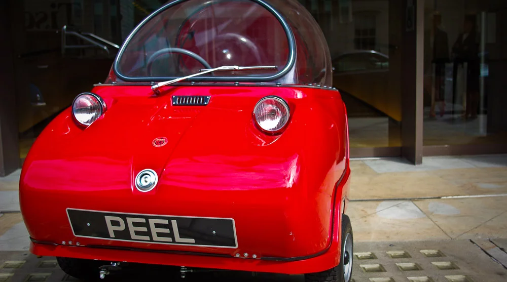 The three-wheeled Peel Trident microcar