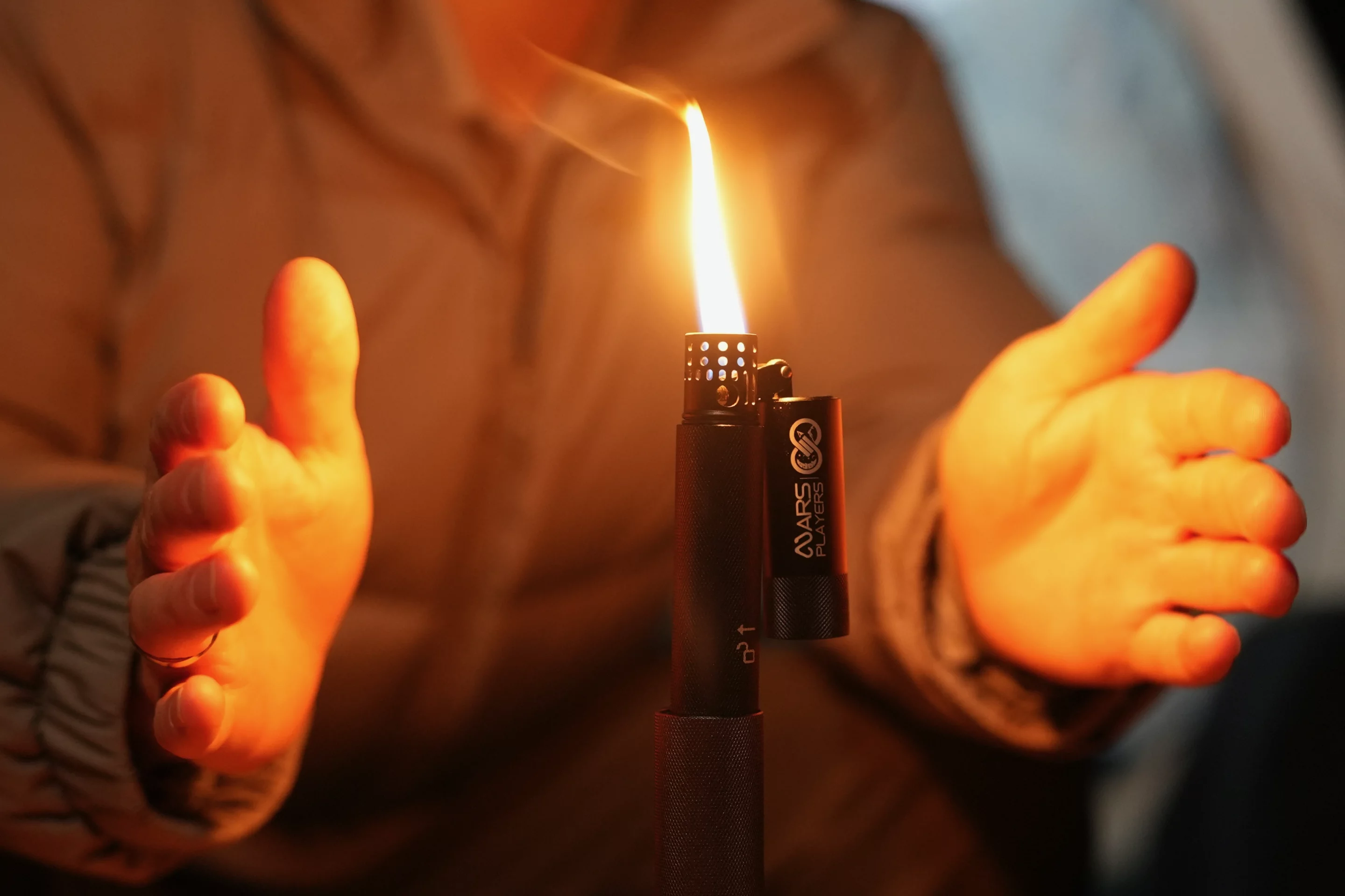 The lighter can be user-refilled with regular lighter fluid