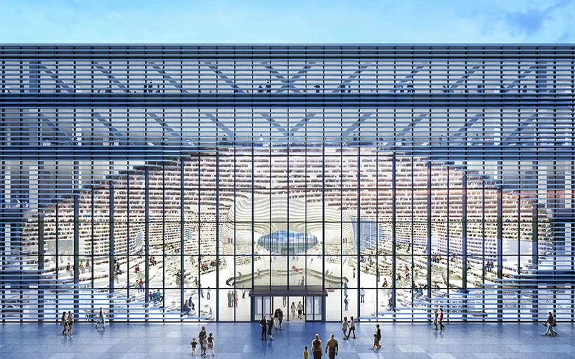 Original renders of the design before construction