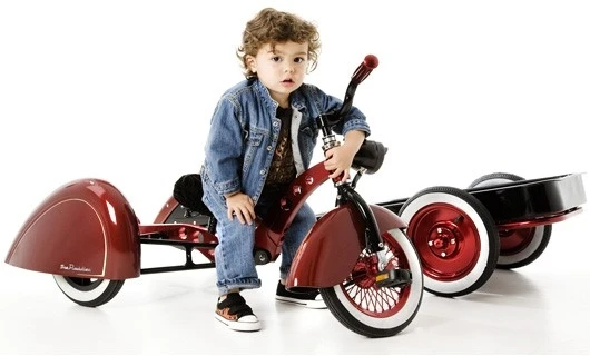 The Kid Kustoms' trike conversion kit transforms a stroller into a new trike