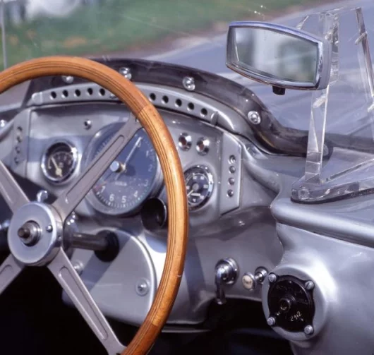 The cockpit of the incredible 180 mph machine