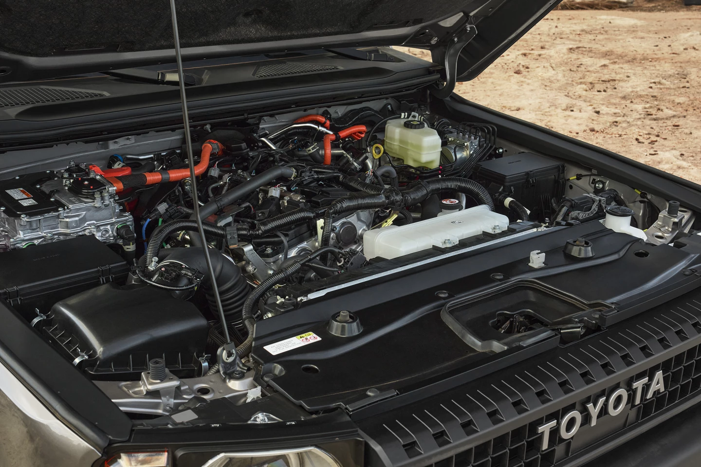 The 2024 Toyota Land Cruiser 250 Series comes exclusively in the US with a 2.4-liter turbo hybrid system