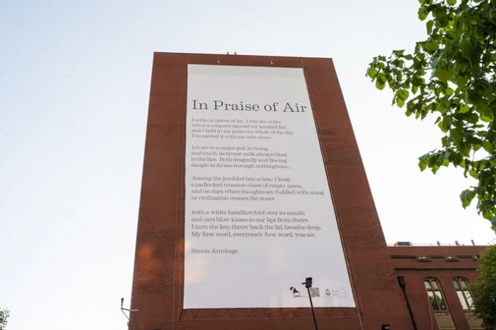 The pollution-fighting poem on display at the University of Sheffield
