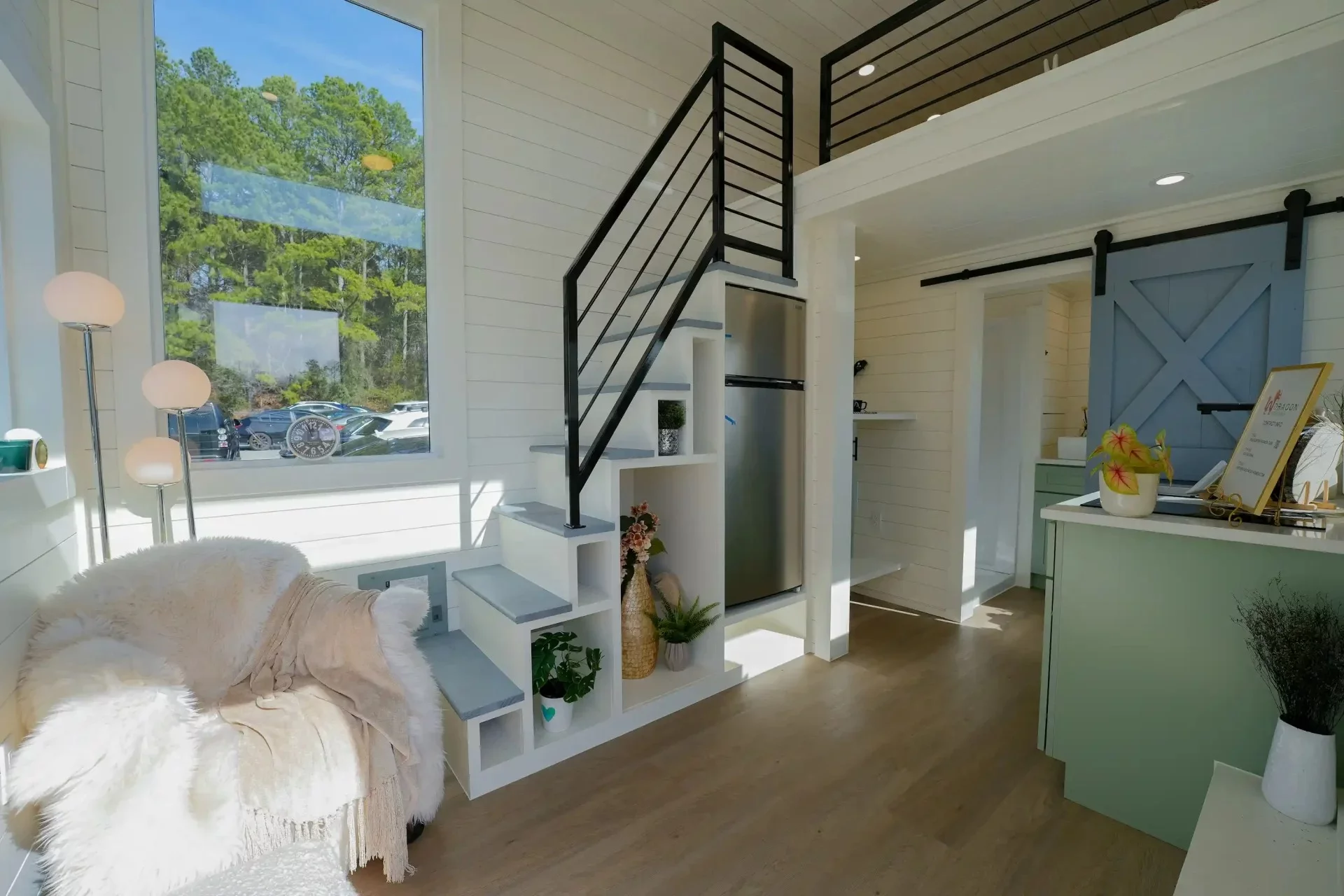 The Genesis' interior measures 132 sq ft (12 sq m)