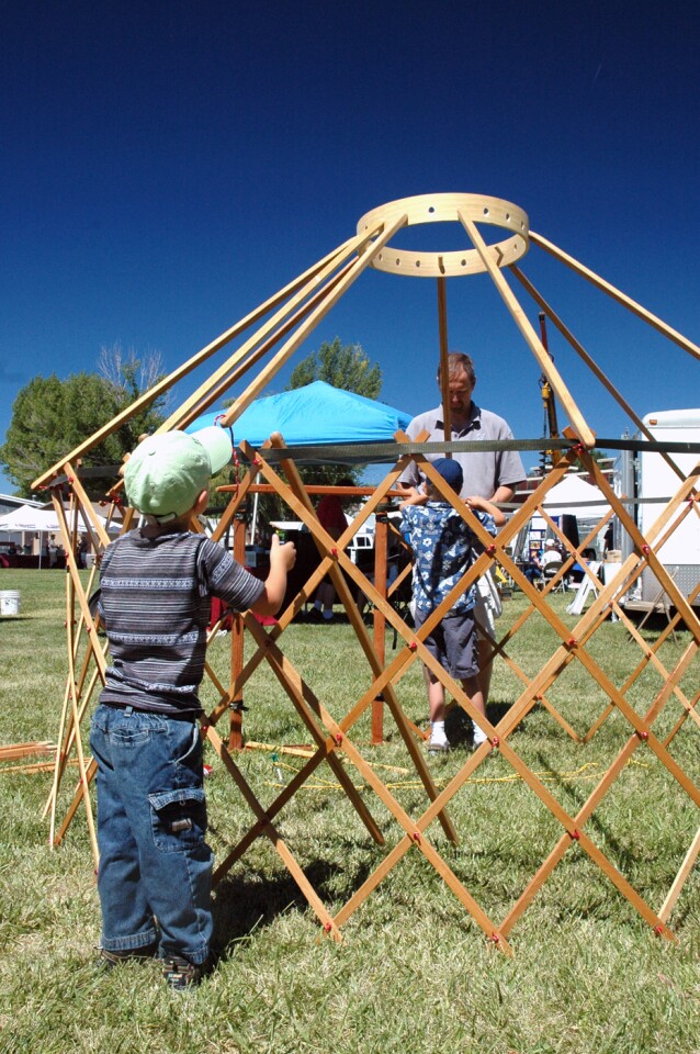 Richard Waters and family get to grips with a Camping Yurt