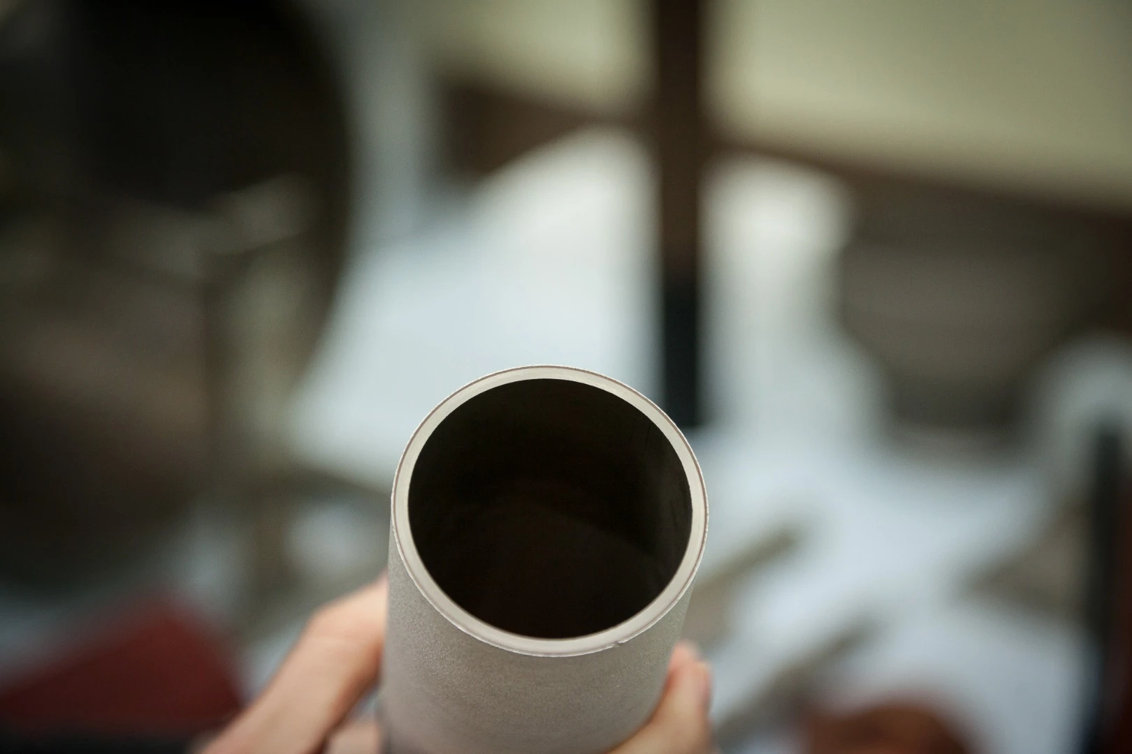 Cold spray technology has been used to coat the exterior of this tube with two separate layers