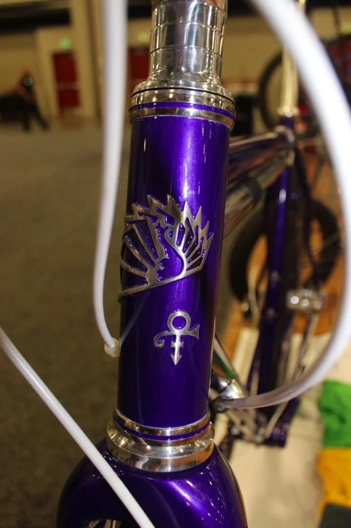 The Prince bike's head tube