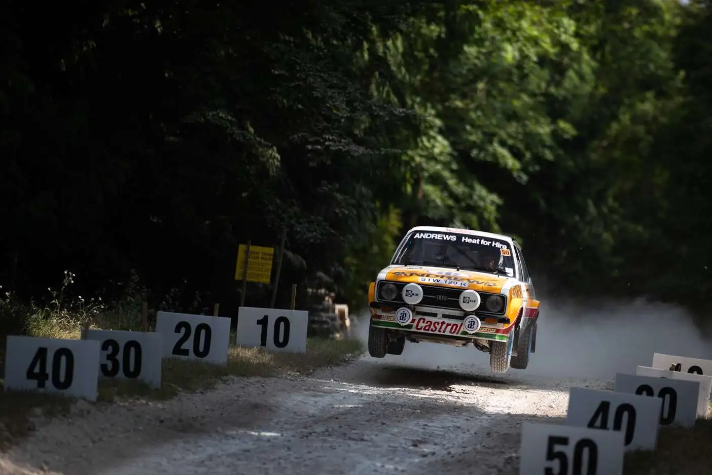 Action from the Goodwood Festival of Speed Forest Rally Stage