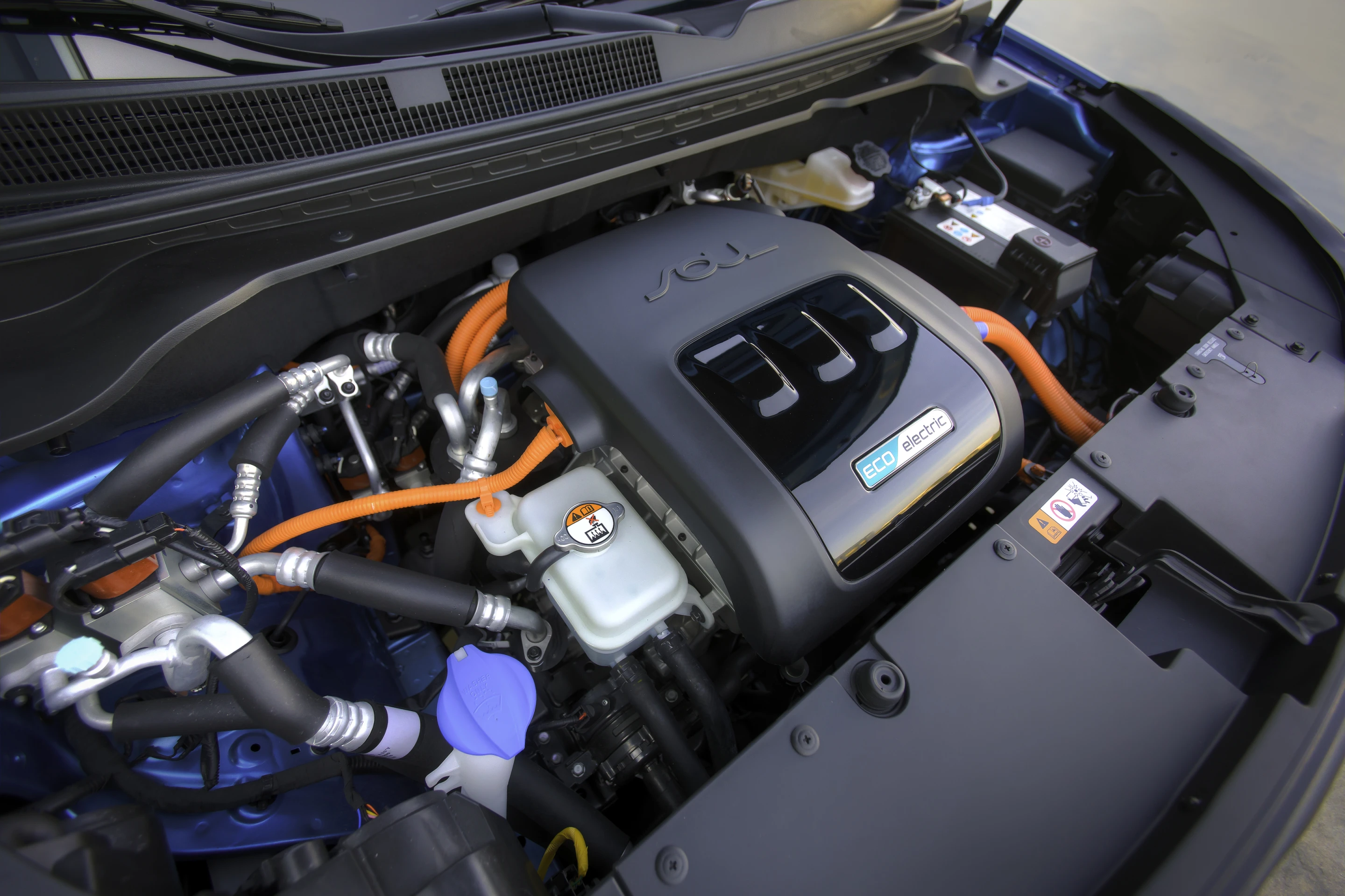 The Soul EV is powered by an 81.4 kW (109 hp) electric motor