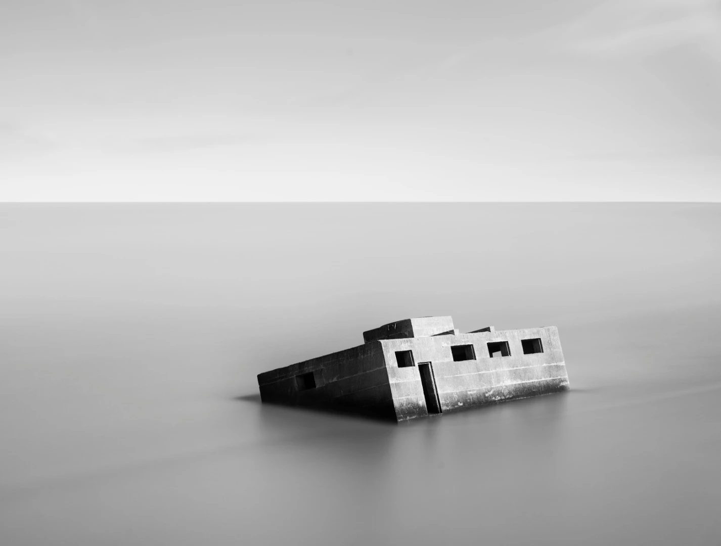 Shortlisted - WW2 Bunker, Isle of Sheppy. "WW2 bunker which now sits in the sea after coastal erosion."