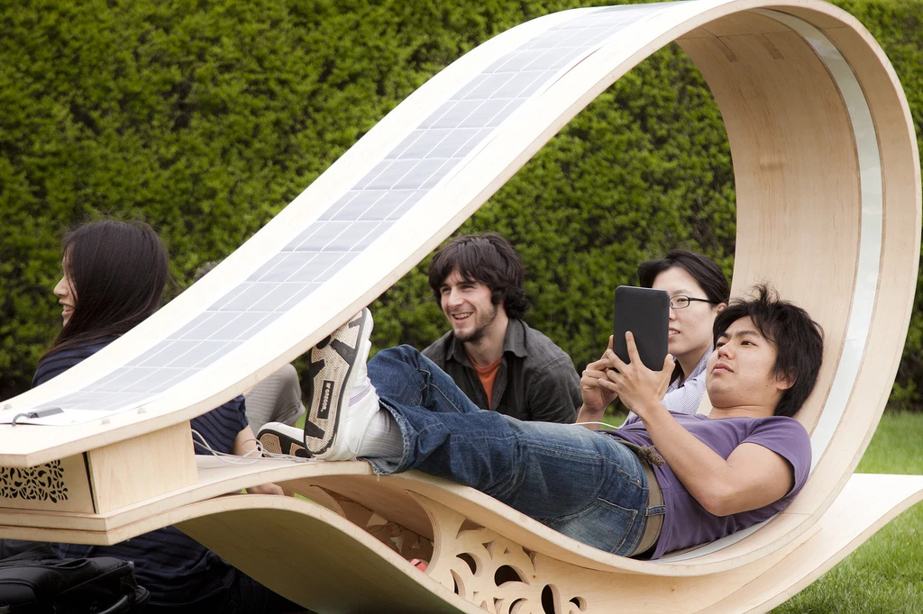 The SOFT Rocker being used for work, rest and play