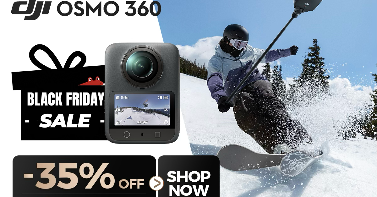 The Freeze-Proof DJI Osmo 360 – Black Friday 35% Off, Lowest Price Ever!