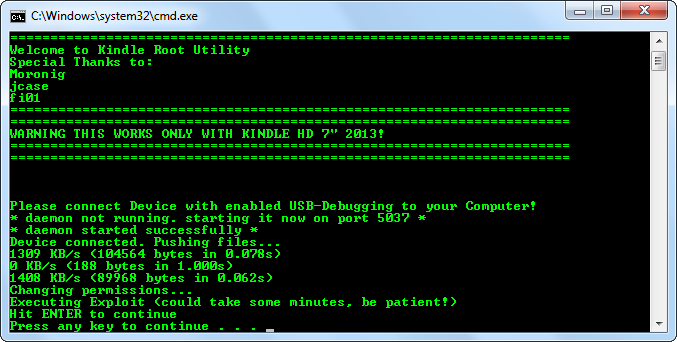 The automated script runs and after that you're virtually done