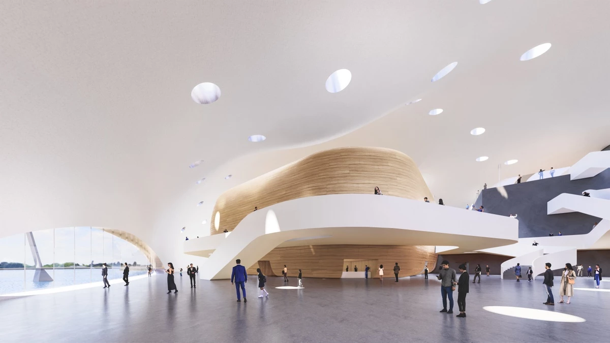 The Yichang Grand Theater will measure 70,000 sq m (roughly 750,000 sq ft)
