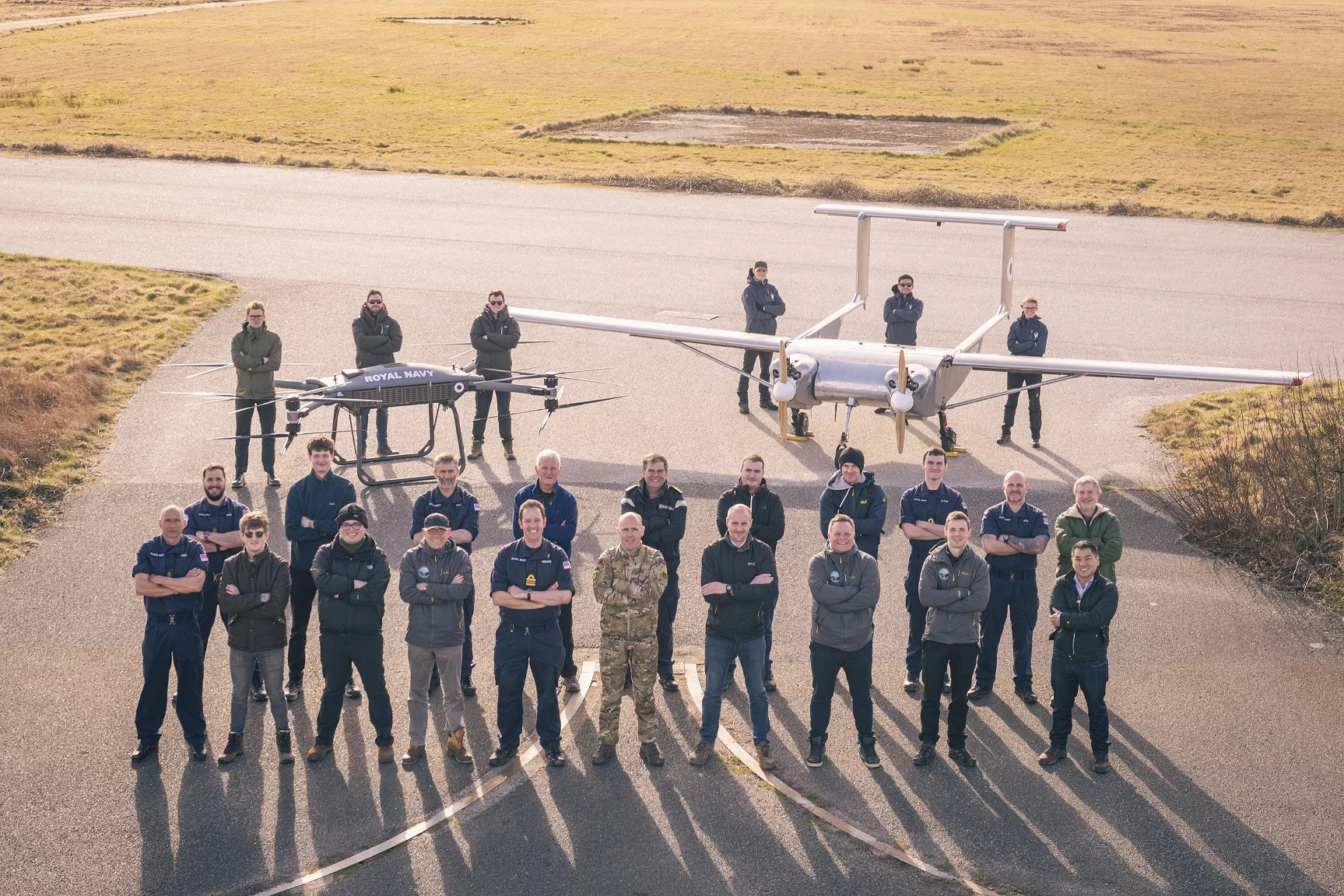 The testing team at RNAS Culdrose