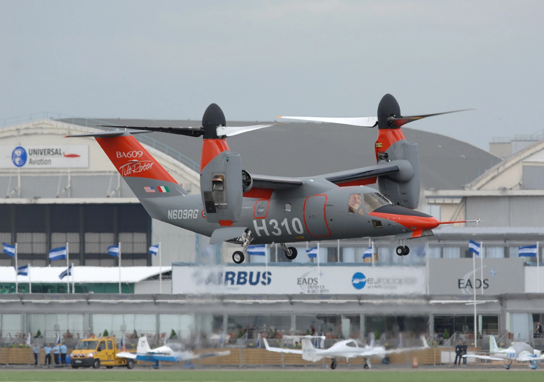 The AW609 tiltrotor aircraft puts its VTOL capabilities to use