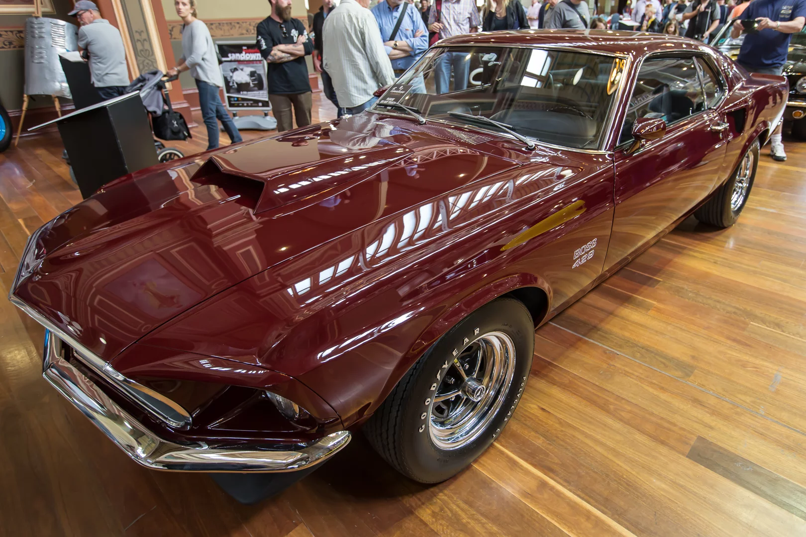 A 1969 Ford Mustang Boss 429 Coupe on show at Motorclassica 2014 (Photo: Nick Lavars/Gizmag)
