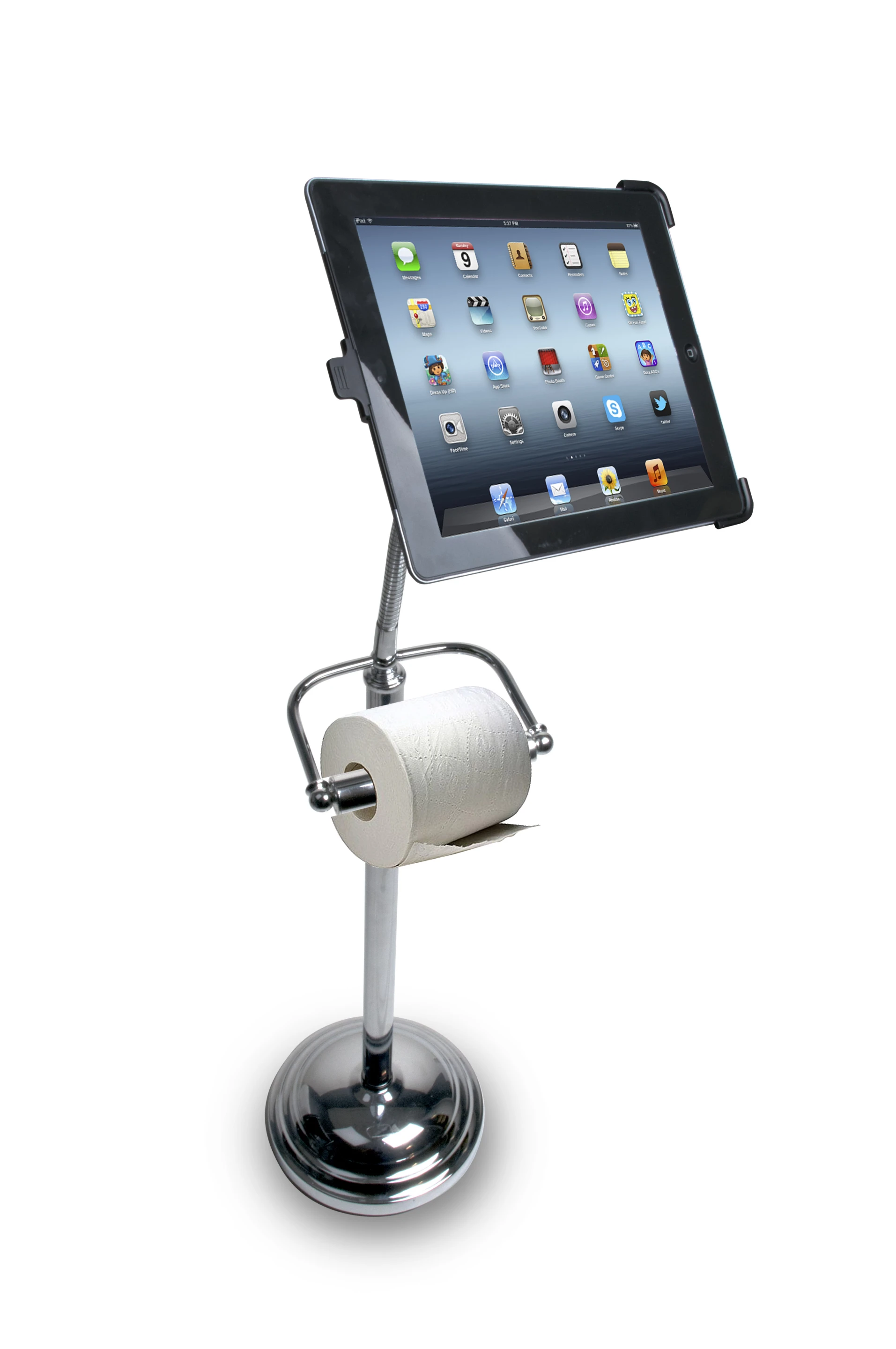 The Pedestal Stand for iPad means your tablet will always have a comfortable home in the bathroom