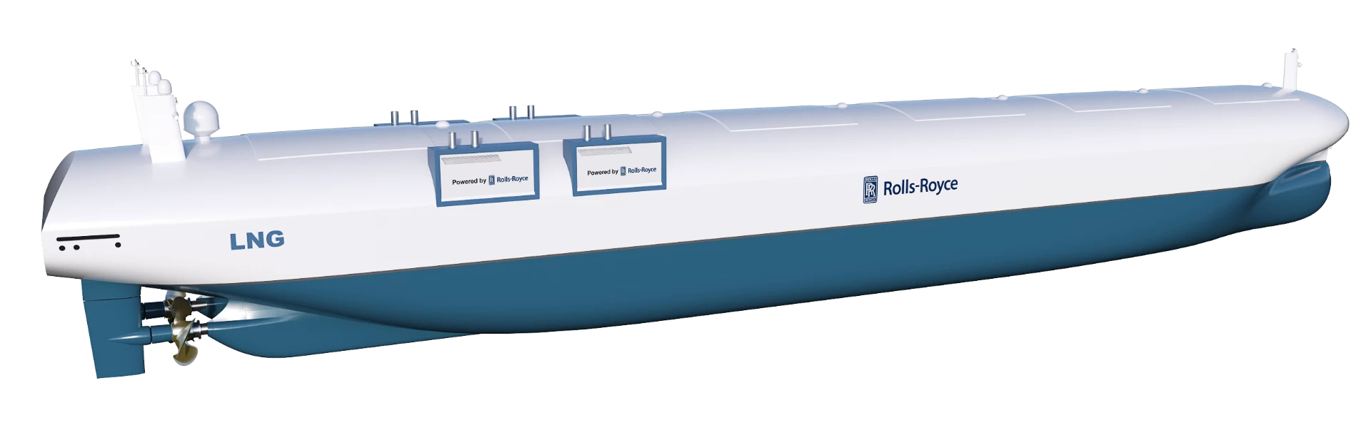 Artist's concept of a robotic LNG carrier