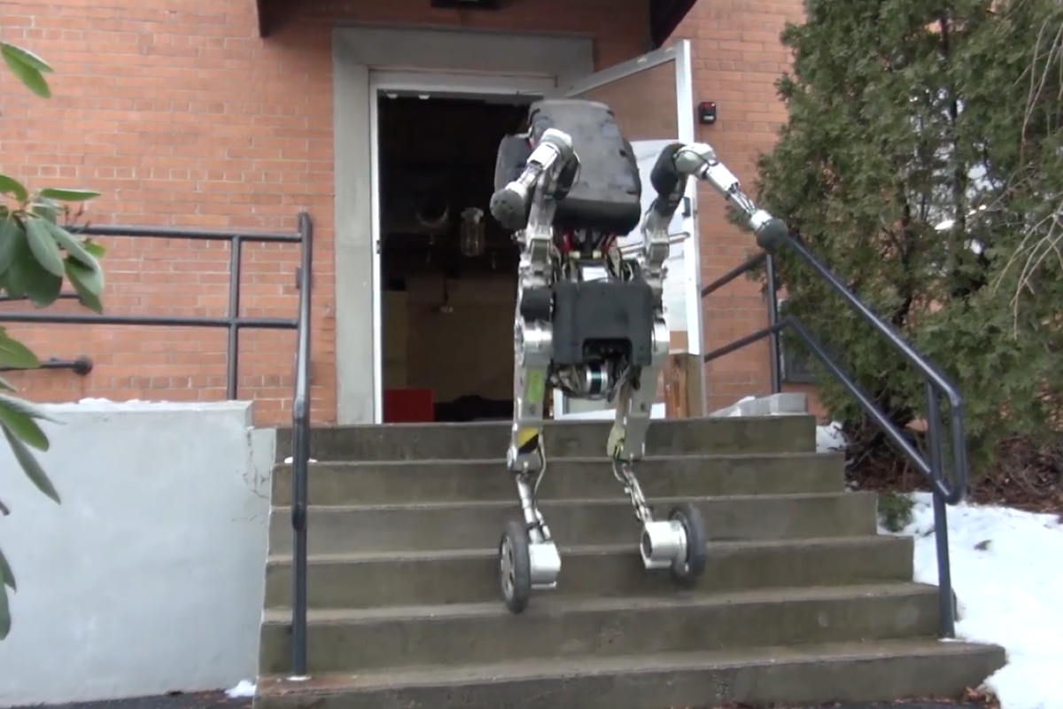 There S No Escaping Boston Dynamics Wheeled Jumping Robot