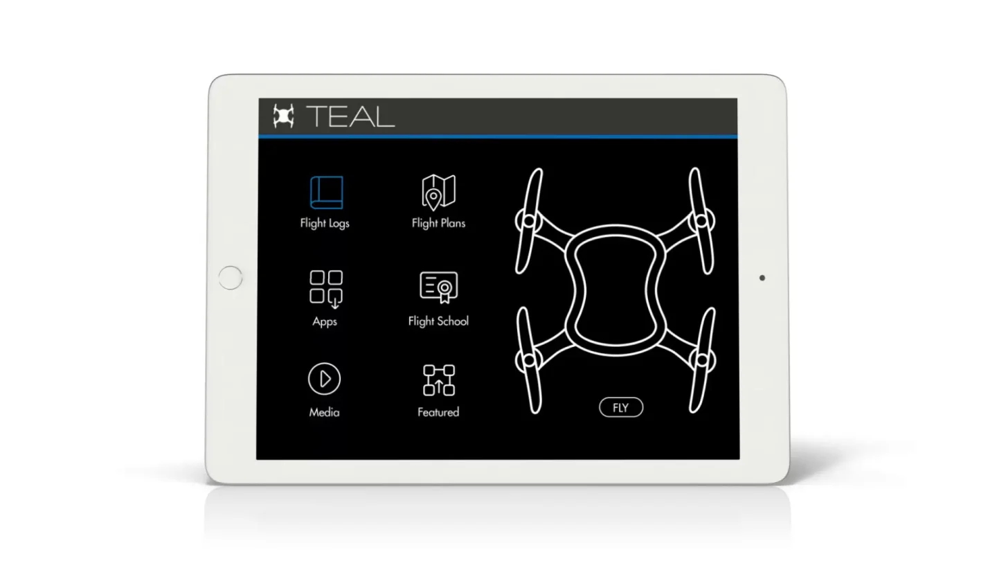 Teal: mockup of the initial flight app
