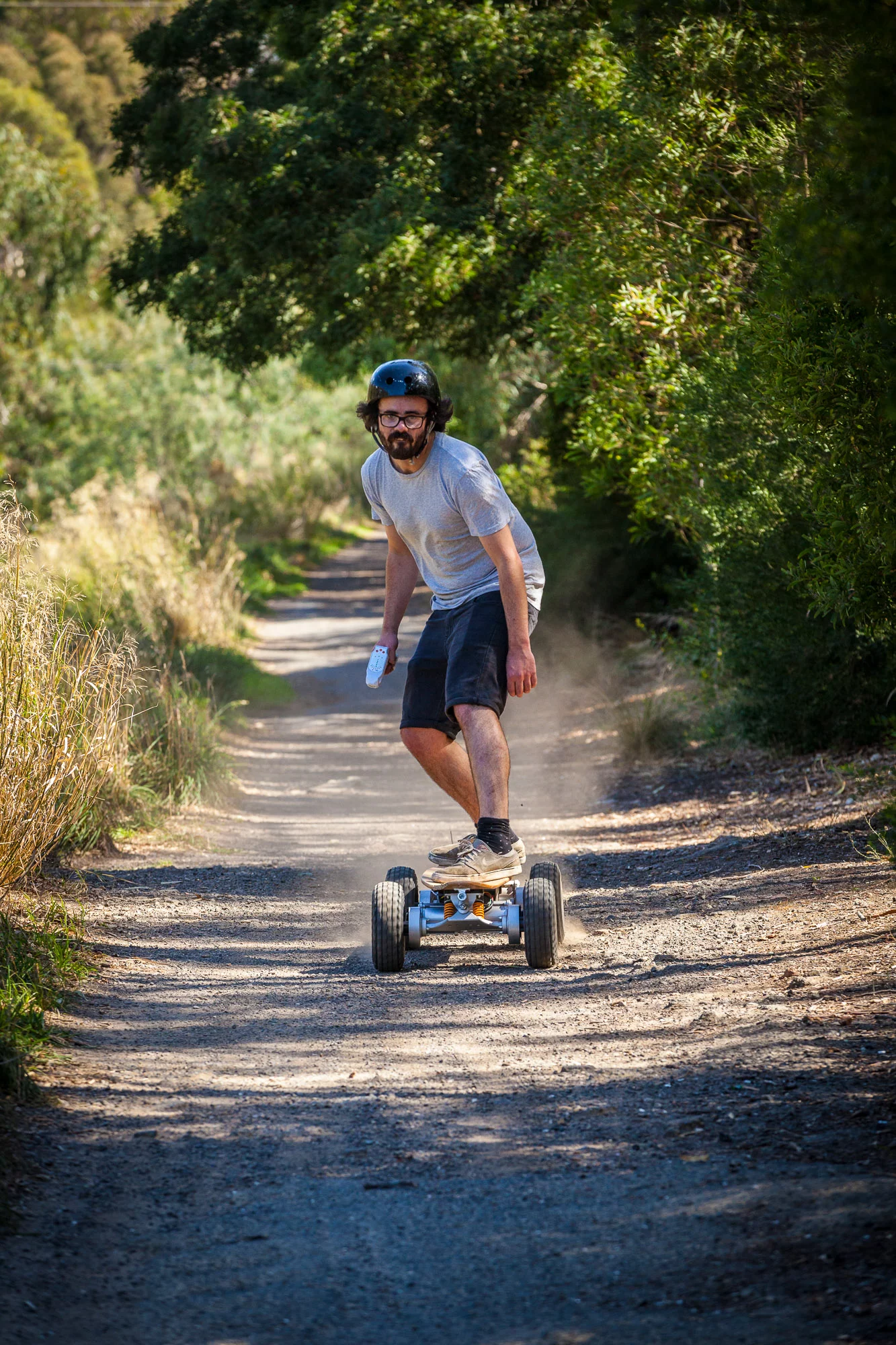 It took rough grassy hills in its stride and handled some pretty treacherous off-road terrain, full with three-inch-deep ditches and jagged rocks (Photo: Loz Blain/Gizmag.com)