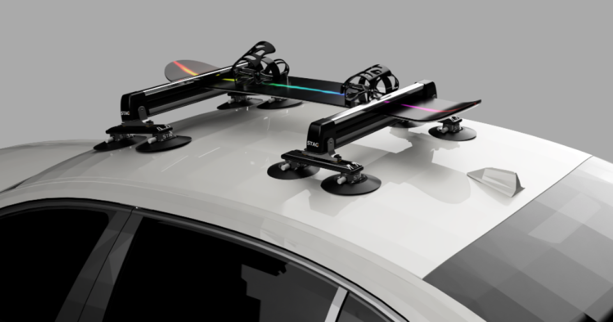 Vacuumpod car roof rack makes it easy to pop and swap between bikes