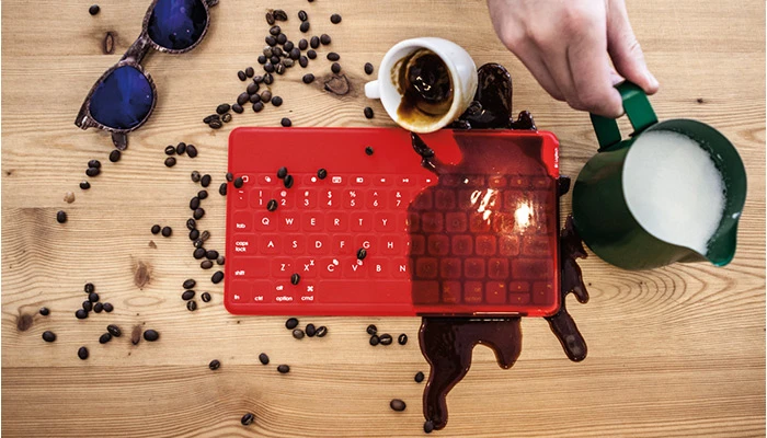 Logitech is offering spill-resistance and mechanical keys with its new Key-to-go keyboard