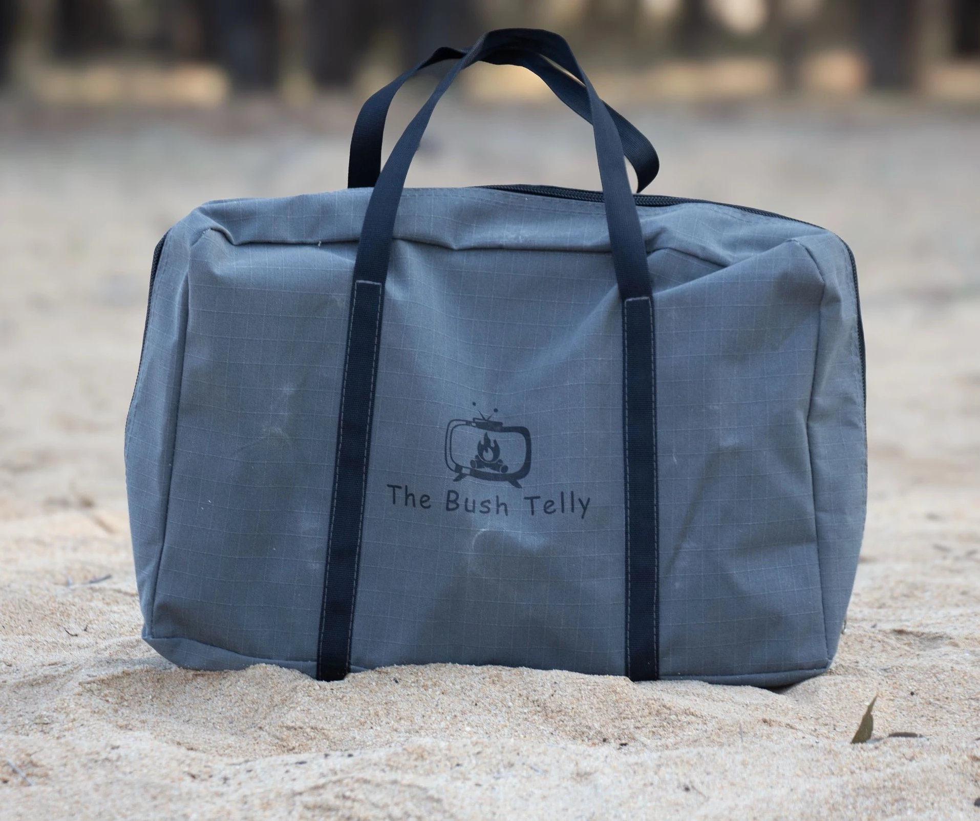 Weighing just under 40 lb without cooktop, the Bush Telly packs into a handy carry bag