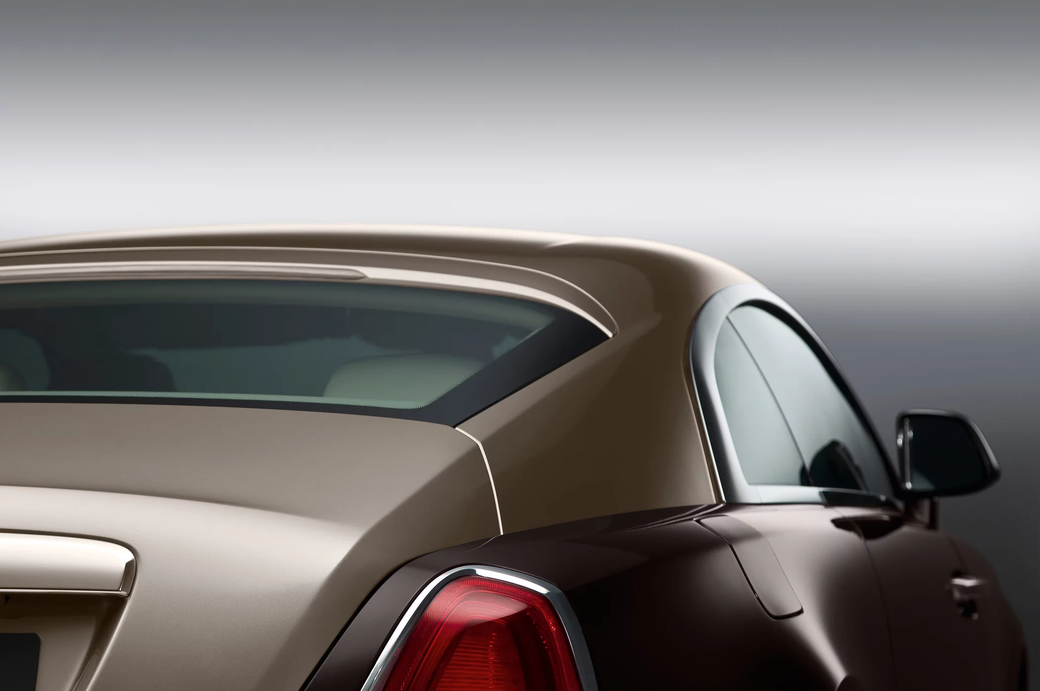 The Rolls Royce Wraith raked rear screen