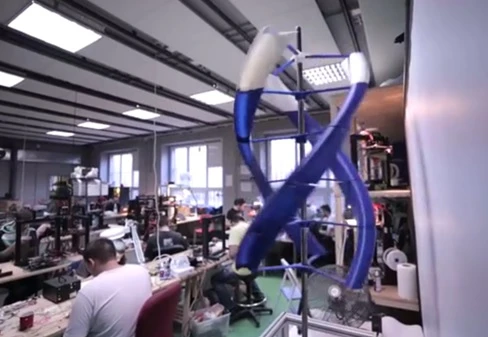 The triple helix is part of the AirEnergy design