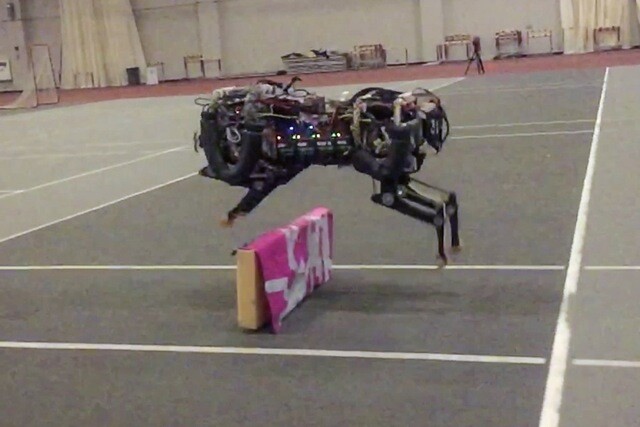 The MIT team says it has now trained the first four-legged robot capable of jumping over hurdles autonomously as it runs