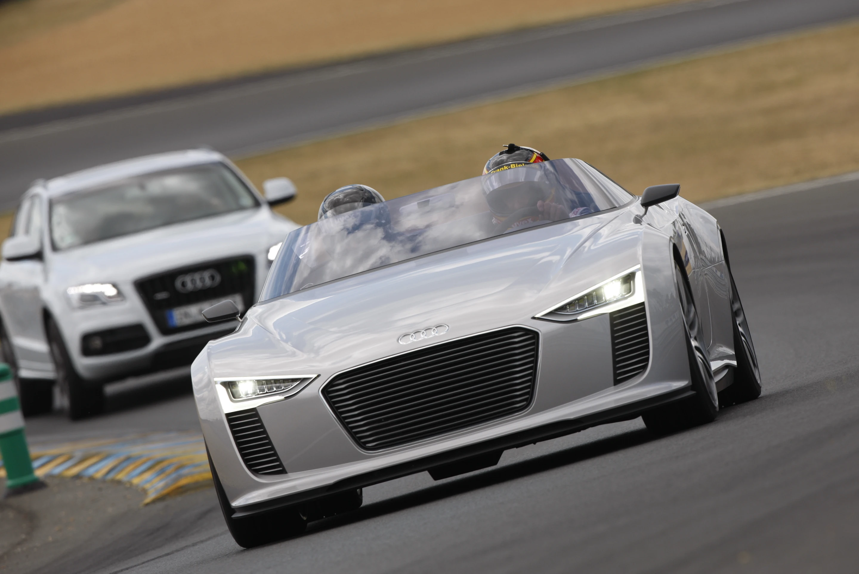 Audi's aspirations for the e-tron name were made very clear during the 2011 Le Mans pre-race show when this Audi e-tron electric concept car did a lap of the circuit