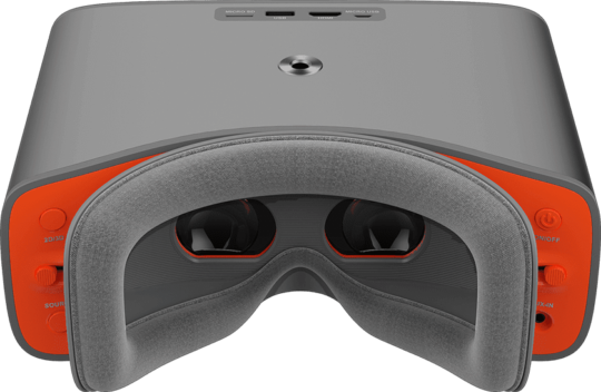 The headset is designed to fit comfortable over most glasses