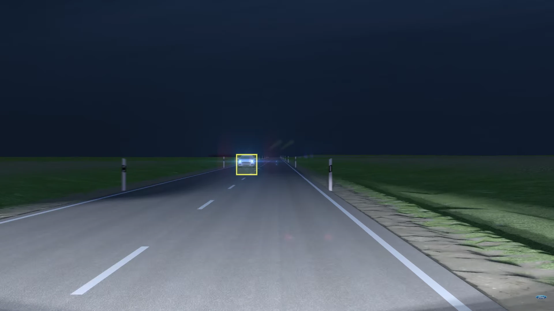 The camera responds to headlamps and taillamps, as well as cyclists