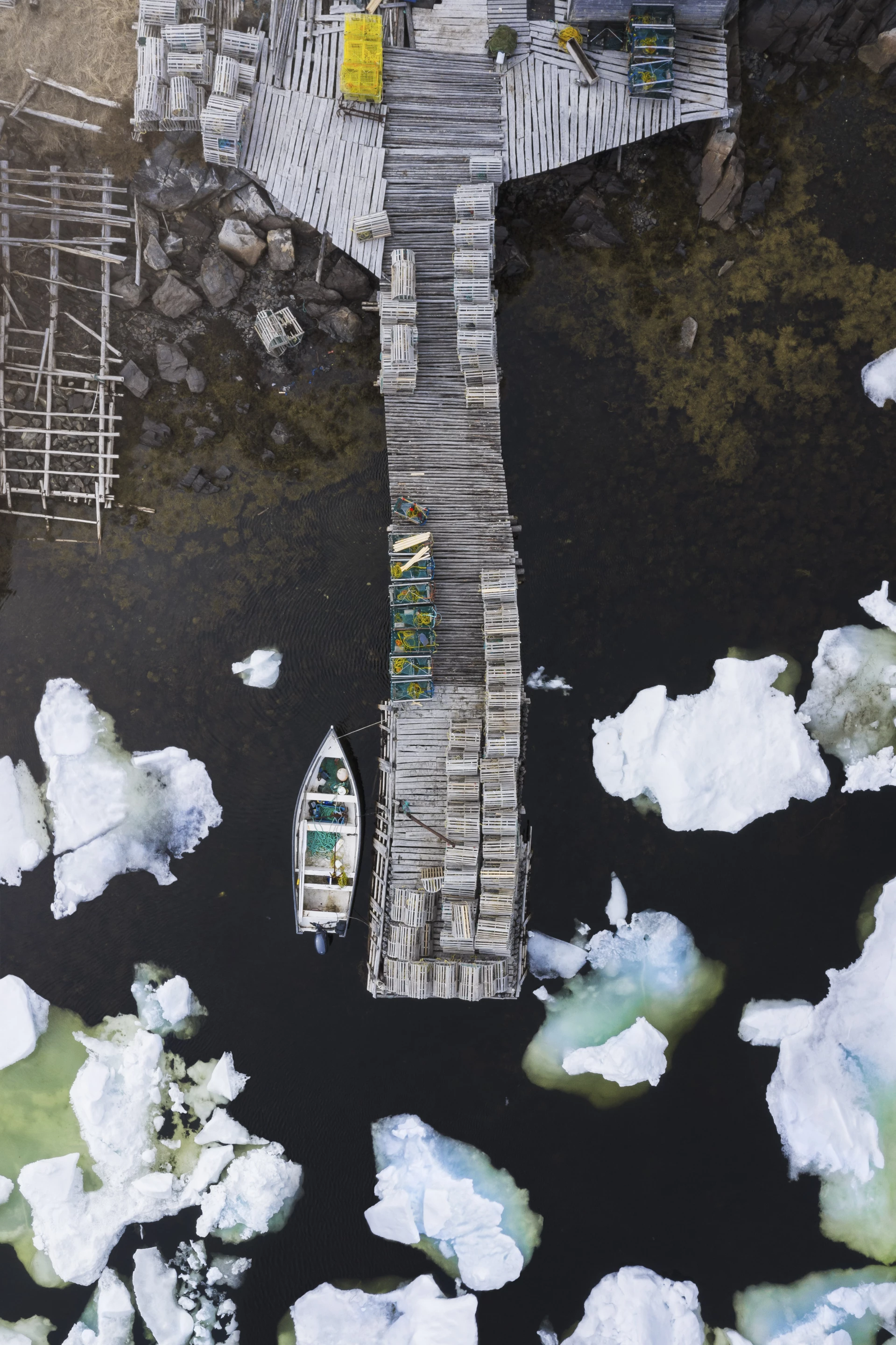 Shortlist, Architecture, Ice Trap. In the spring of 2019, this Newfoundland cove was overrun by sea ice. The fishermen were waiting for an opportunity to go out between tides to lay their lobster traps