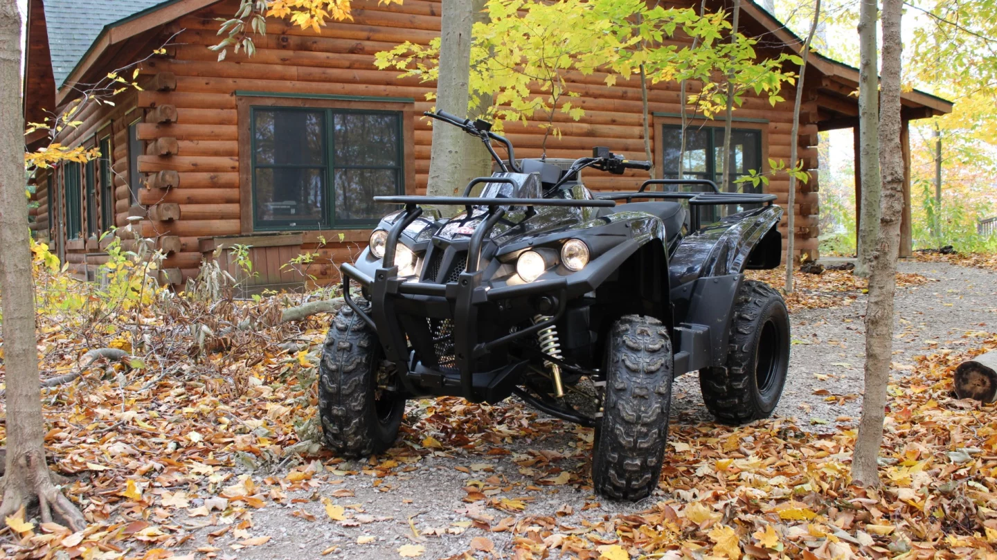 The Stealth E-ATV's 4 kW motor can get the E-ATV up to a top speed of 35 mph