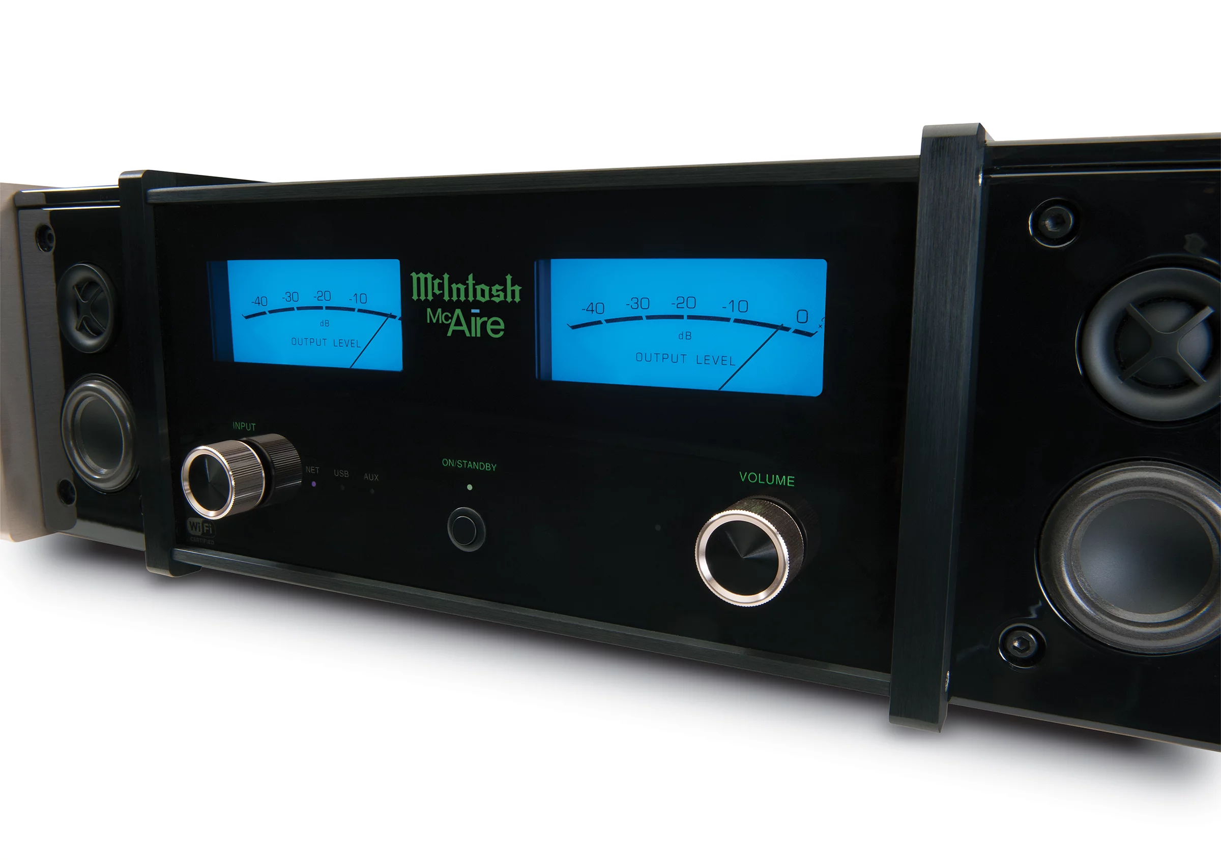 The McAire includes two 4-inch woofers with dual acoustic porting, two 2-inch inverted dome midrange drivers and two 0.75-inch dome tweeters for the promise of room-filling sound