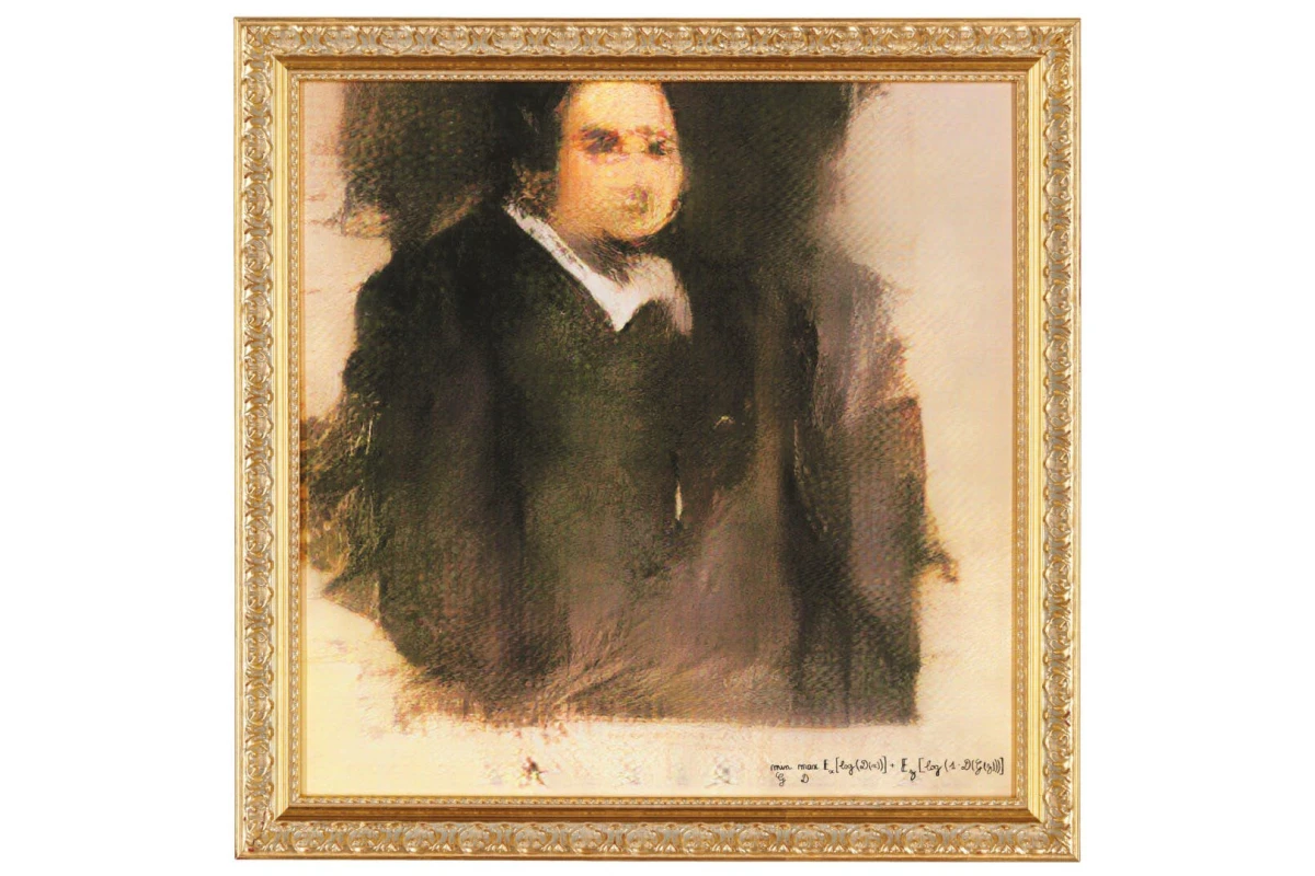 This piece of AI-generated art sold at Christie's auction house for $432,000