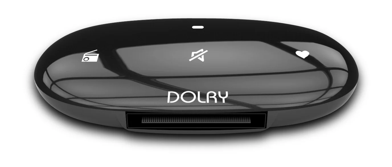 C4 Electronics produces two versions of its Hi-Fi Stone - a Dolry S (HBX101) with three capacitive touch buttons on the front (pictured), and a standard Dolry (HBX100) with just a status light and reset button