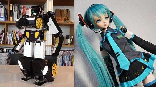 Two impressive hobby robot projects from Japan show what is possible with current consumer-level technology