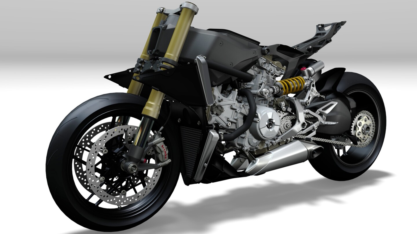 CAD image of the Ducati Panigale