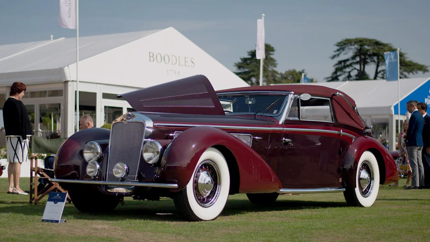 Second place in the Chubb Insurance Concours d'Elegance at Salon Privé was this 1939 Delage D8-120 Cabriolet, styled by legendary French coachbuilder Henri Chapron.
