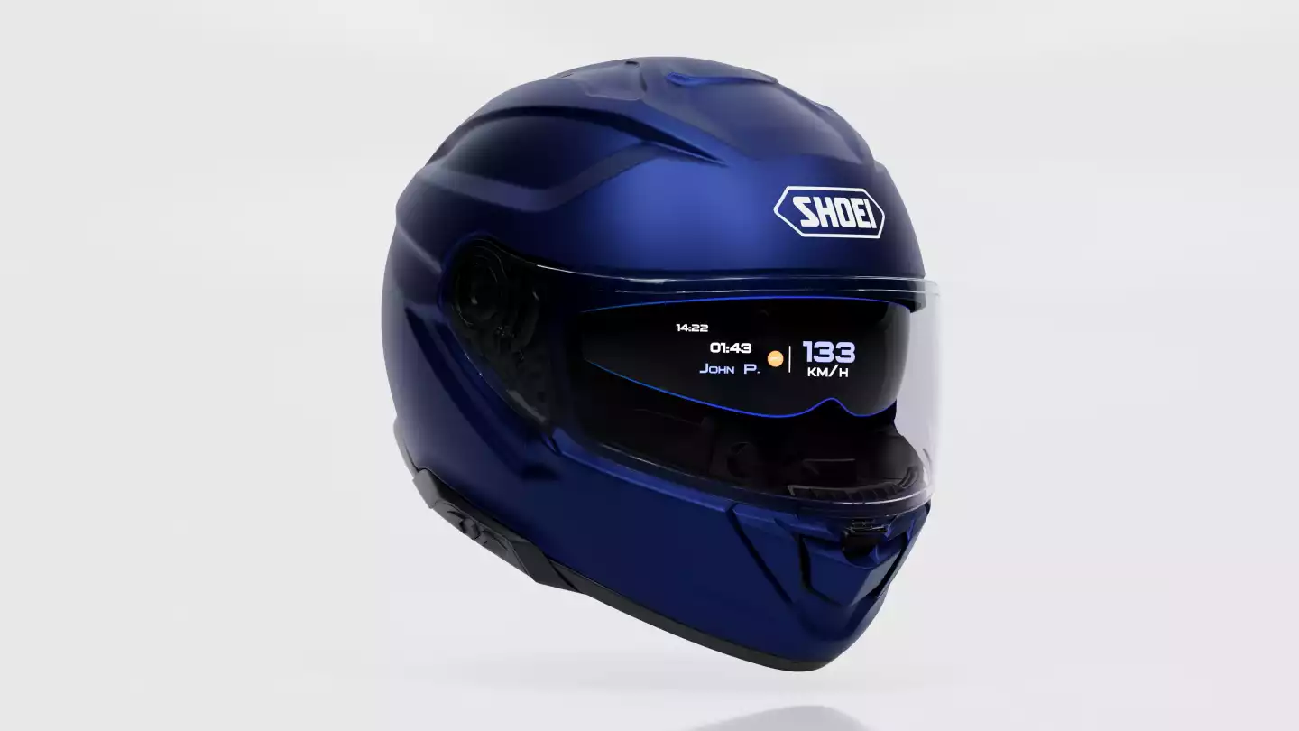 Shoei debuts world's first helmet with integrated augmented reality Shoei debuts world's first helmet with integrated augmented reality