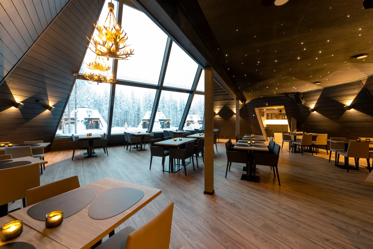 Glass Resort Restaurant serves delicious breakfast and a Lappish styled a la carte dinner menu