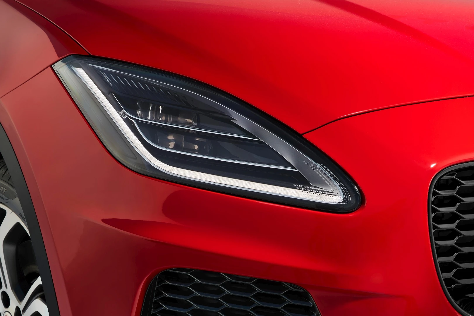 The headlights are inspired by the F-Type