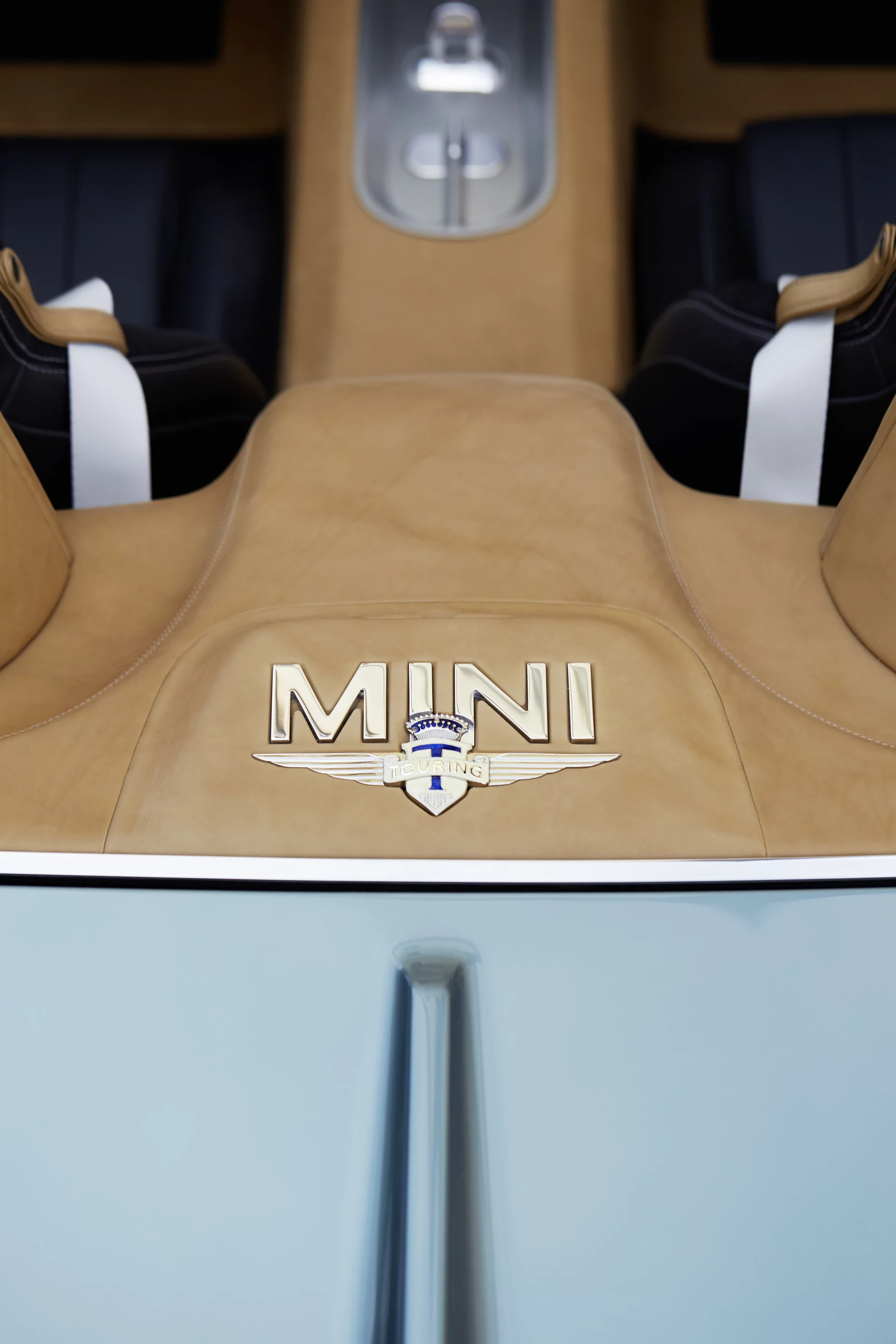 Signature MINI design elements, including Union Jacks, populate the concept throughout