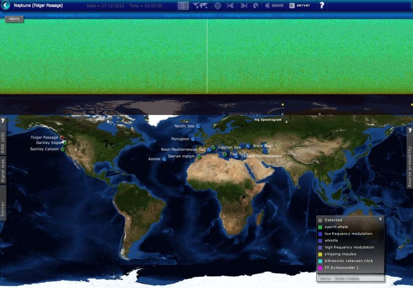 The LIDO website lets users listen to undersea sites around the world
