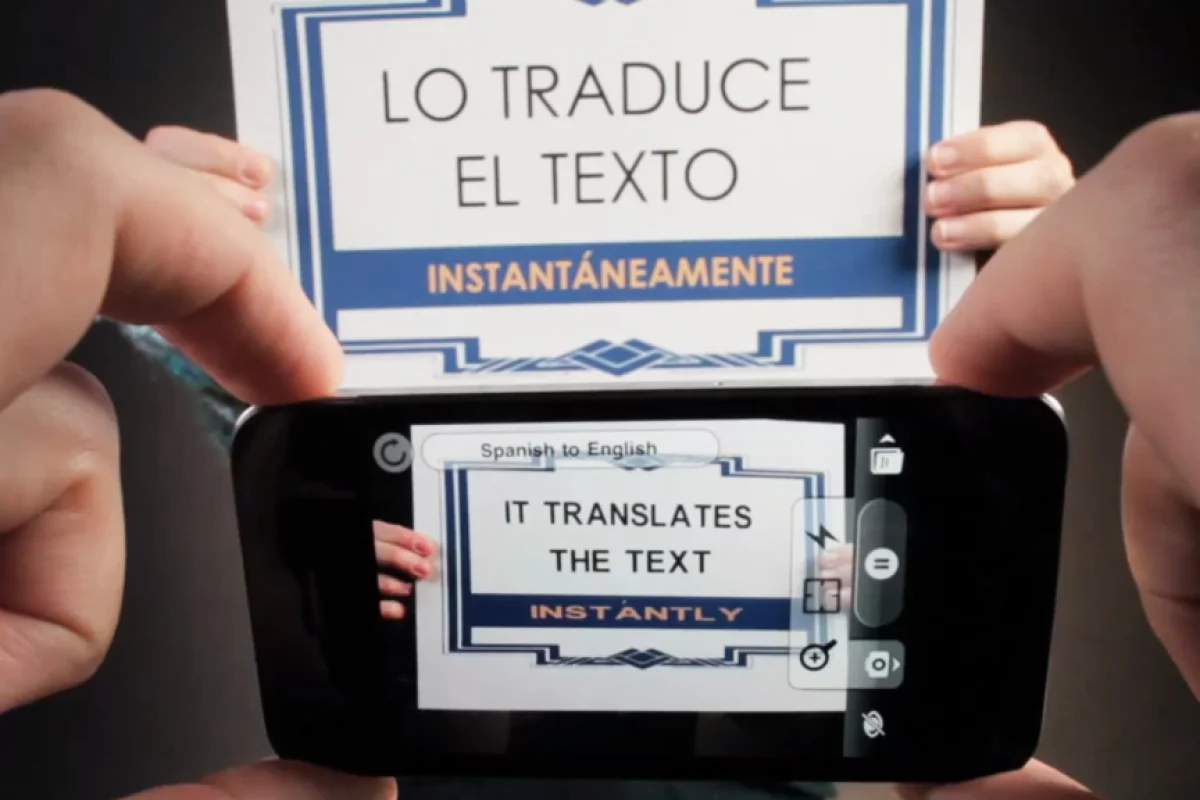 Word Lens translates text captured using the camera on an iOS or Android device