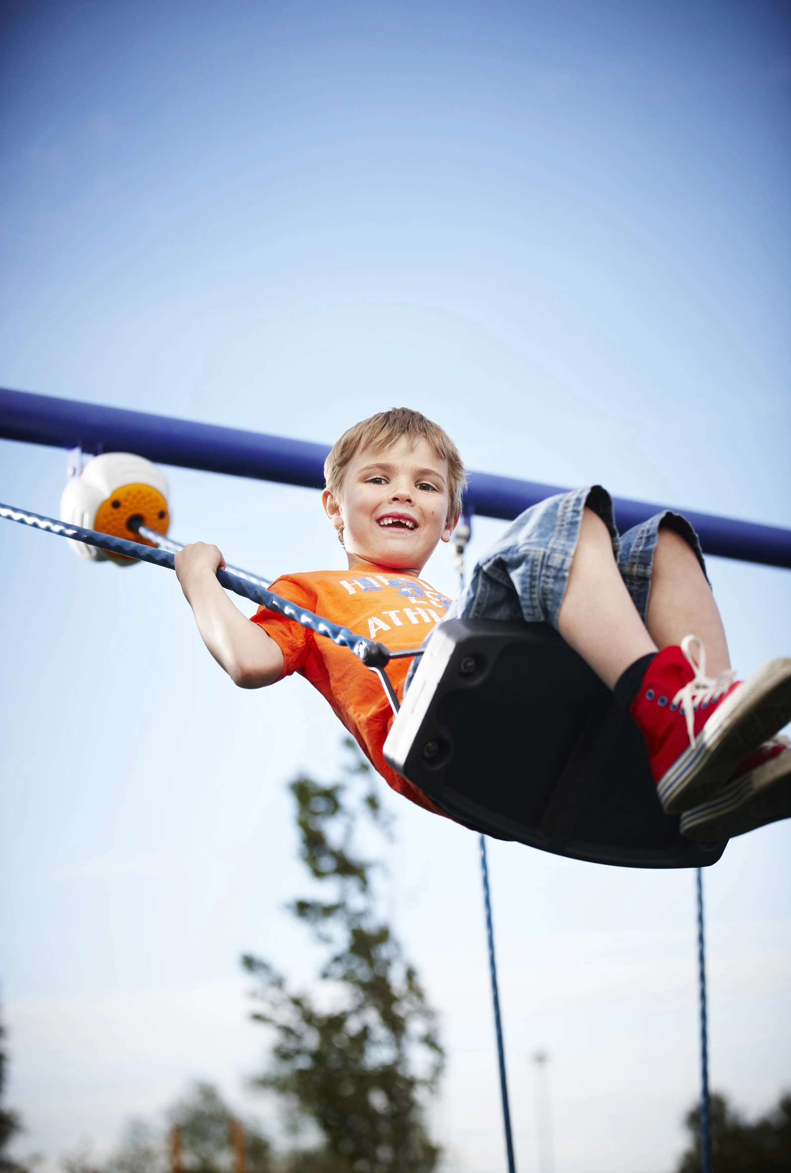 The solar-powered Son-X Octavia attaches to any swing and gives audio cues to encourage kids to go higher